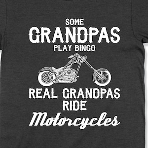 Biker Gift For Grandpa T Shirt Motorcycle Shirt Papa TShirt Cool Grandpa Shirt Motorcycle Lover Gifts For Fathers Day Bella Canvas - SA528