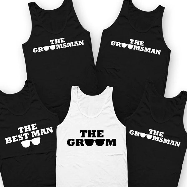 Bachelor Party Gifts For Groom And Groomsmen Tanks Wedding Tank Tops Bach Party Tanks Groomsmen Proposal Stag Party Tees - SA1118-19-1256