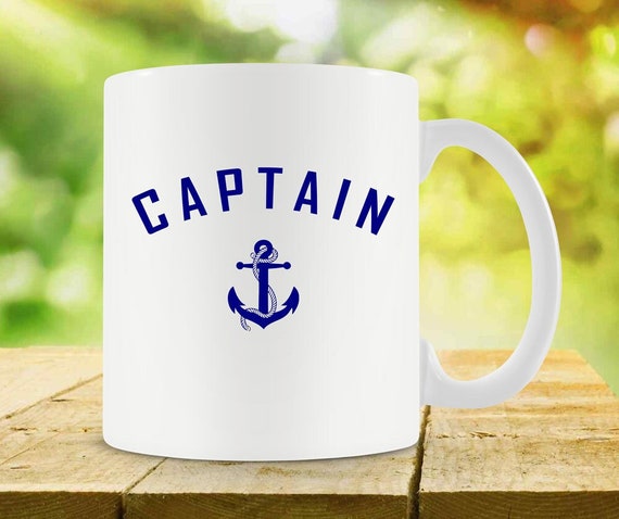 Captain Gifts for Fisherman Captain Mug Cool Coffee Mug for Him Nautical  Gifts Anchor Sailing Gifts Boating Gifts for Men Captain SA227 