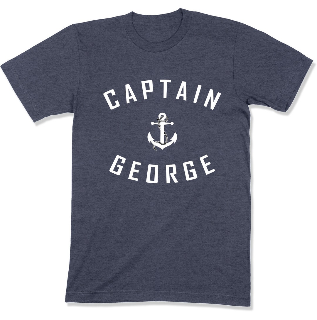 Boating Gift for Captain Shirt Custom Name Fisherman Gift Captain T Shirt Personalized Tshirt