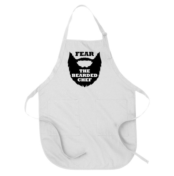 Chef Apron For Men Apron With Pockets Kitchen Apron For Him Cooking Apron For Dad Beard Gifts For Fathers Day Apron Full Adult - SA1395