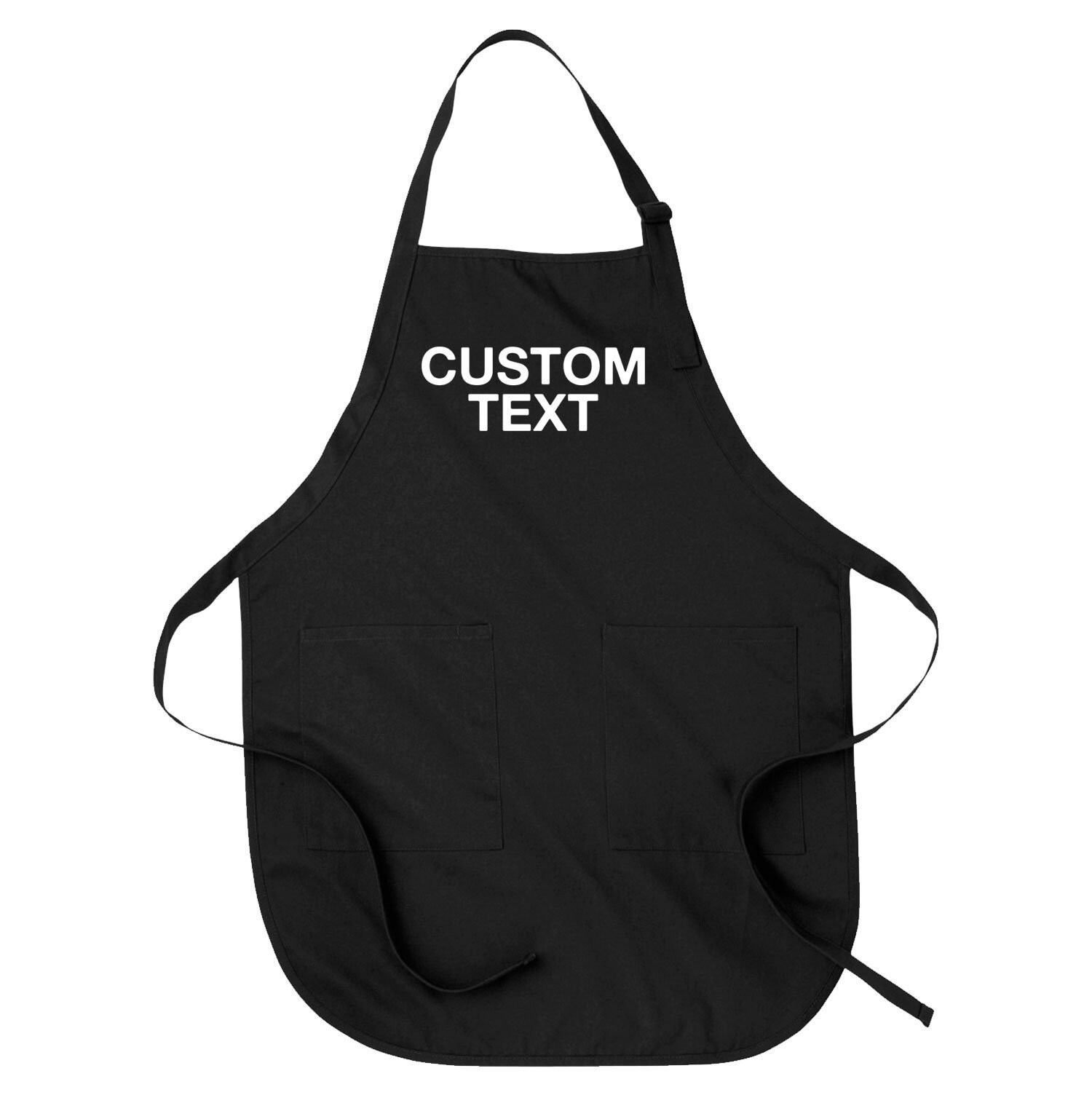 Personalized Apron With Pockets Custom Name Kitchen Apron For Etsy