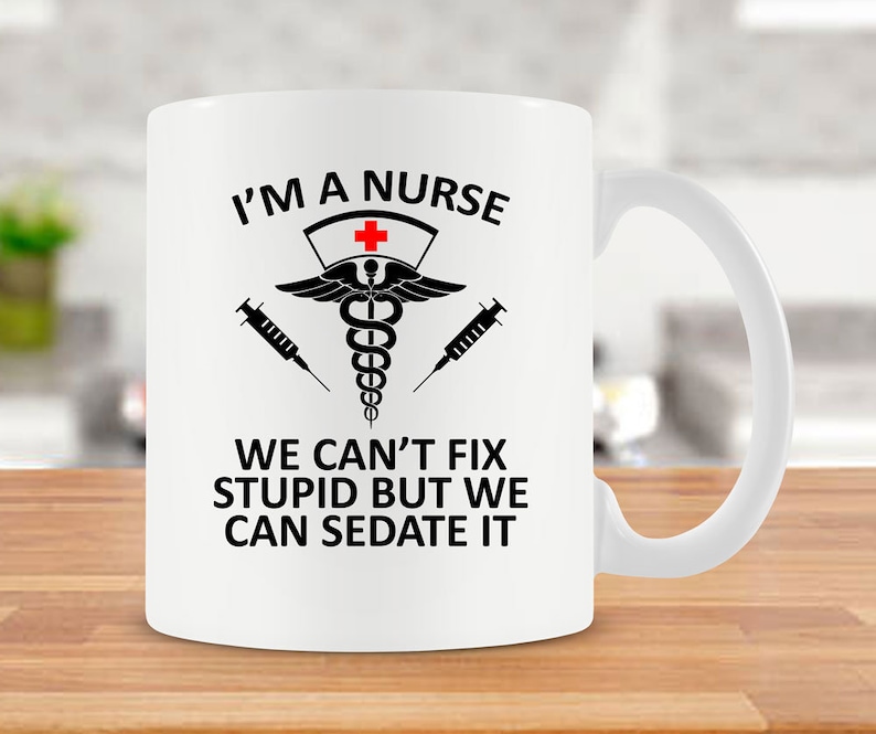 Nurse Mug Nurse Gift Nurse Coffee Mug Registered Nurse Mug Best Coffee Cup Nurse Appreciation Nurse Cup RN Gift RN Mug Ceramic Mug - SA662 image 1