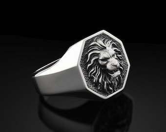 lion ring for men