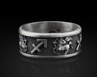 Details about Salamander Talisman • Sagittarius Zodiac Symbol • Men's Ring •Sterling Silver925 Details about Salamander Talisman • Sagittarius Zodiac Symbol • Men's Ring •Sterling Silver925