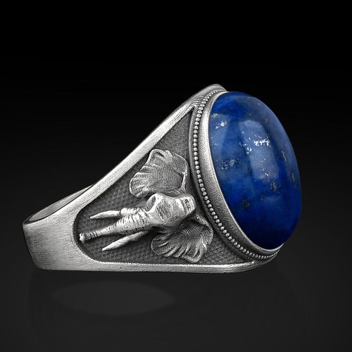Ring Lapis Lazuli Signet Man 
