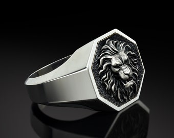 Lion ring | Etsy