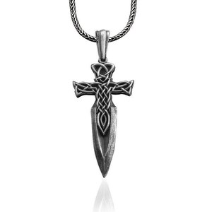 The Spear of the God Odin Gungnir Silver Necklace Engraved - Etsy