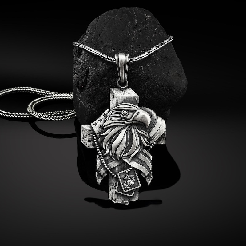 LONE ONES Eagle Cross Pendant