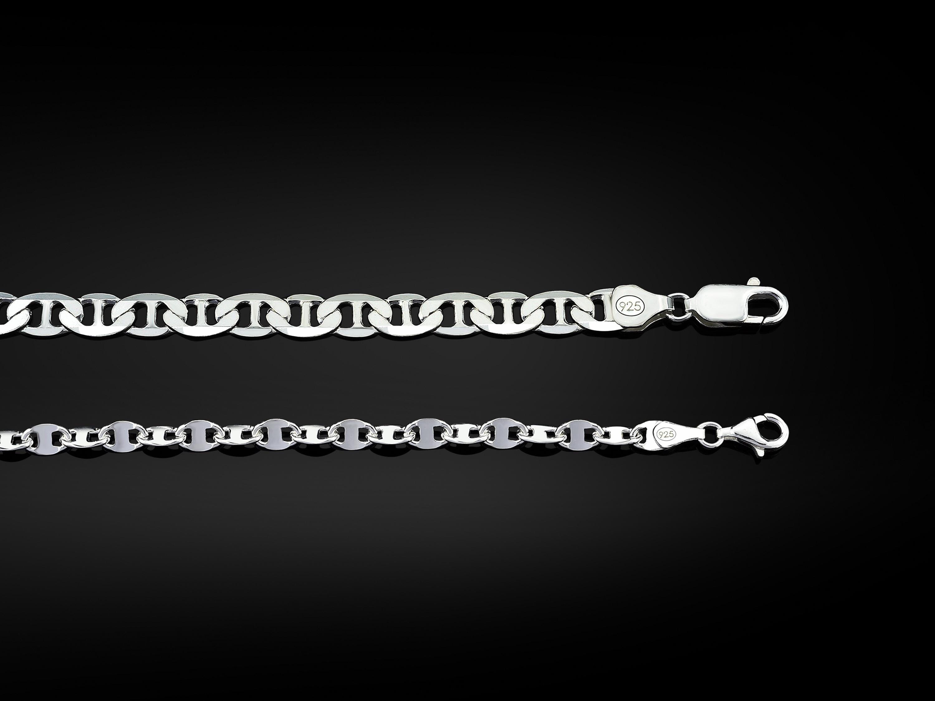 ☆lui jewelry　marine chain necklace☆ Mariner Chains 925 Sterling Silver Mens and Women Flat