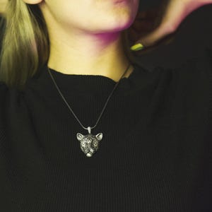 Swarovski Crystal Leopard Tiger Jaguar Cheetah Lion Necklace