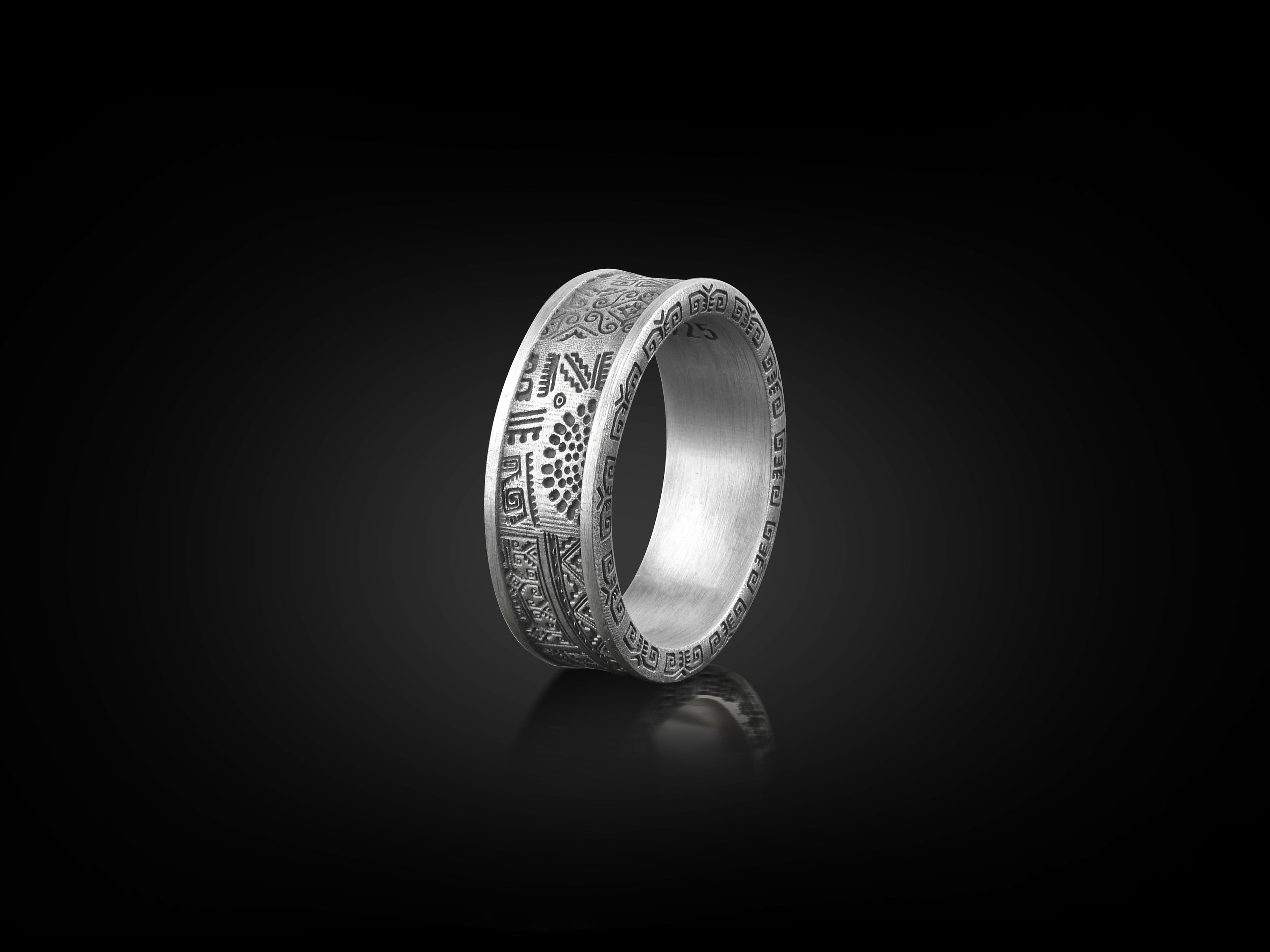 Maori Art Mens Ring in Sterling Silver New Zealand Native Etsy