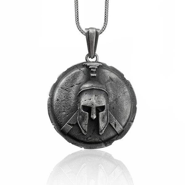 Spartan (Corinthian) Helmet Pendant Necklace - Ed&Ta