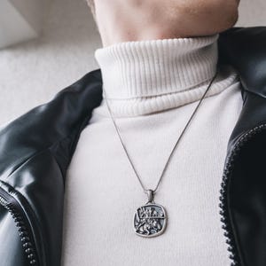 Valkyrie and Pegasus Necklace, 925 Sterling Silver Norse Mythology Jewelry, Customizable Necklace, Viking Necklace, Personalized Gift