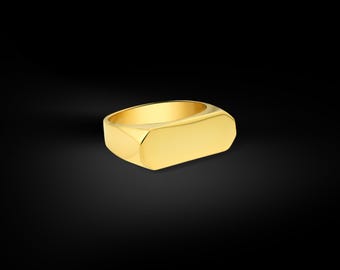 Daraz Mens Name Ring Modern Men Wedding 18k Gold Rings, Fashion