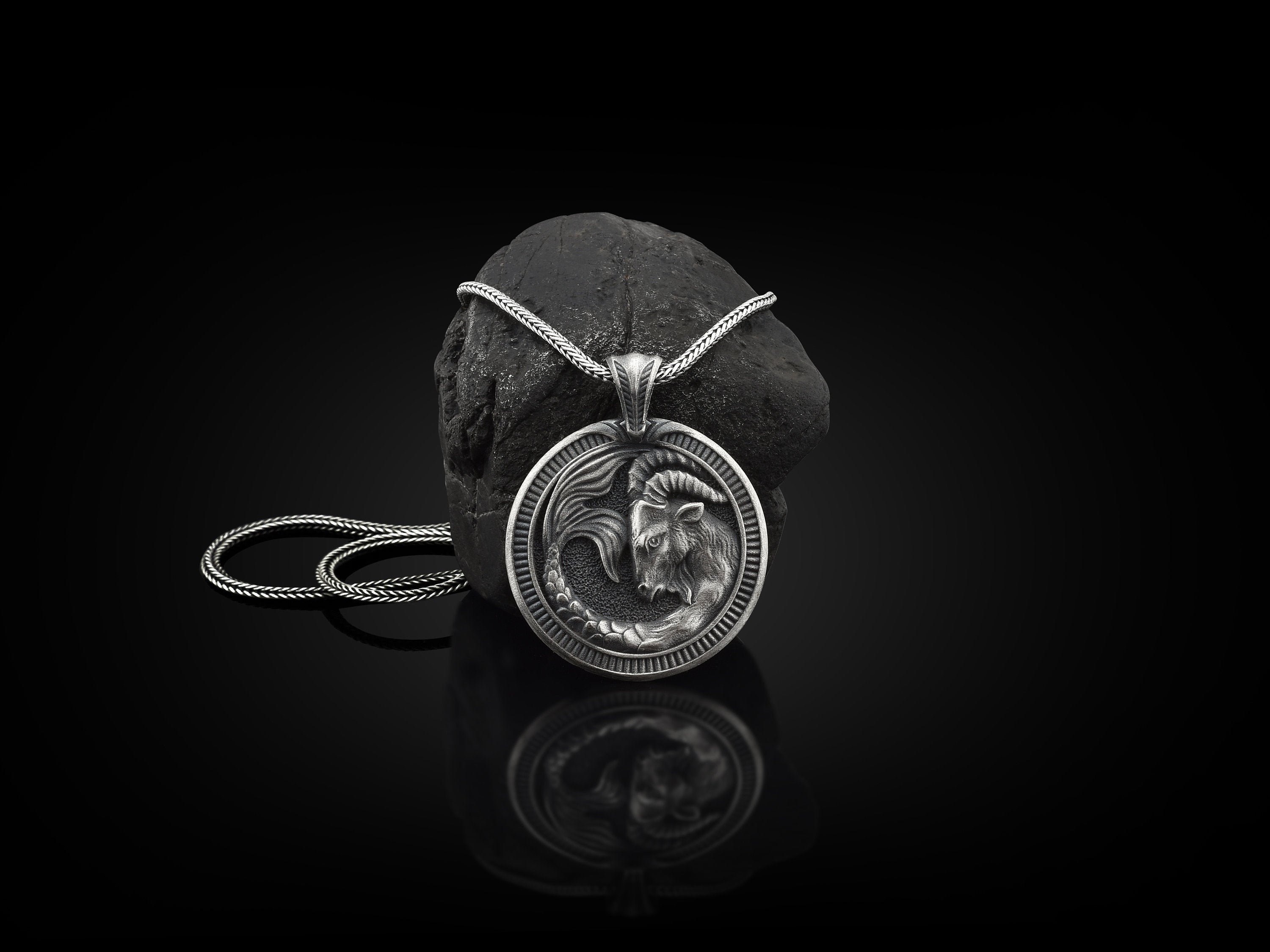 Capricorn Handmade Sterling Silver Men 