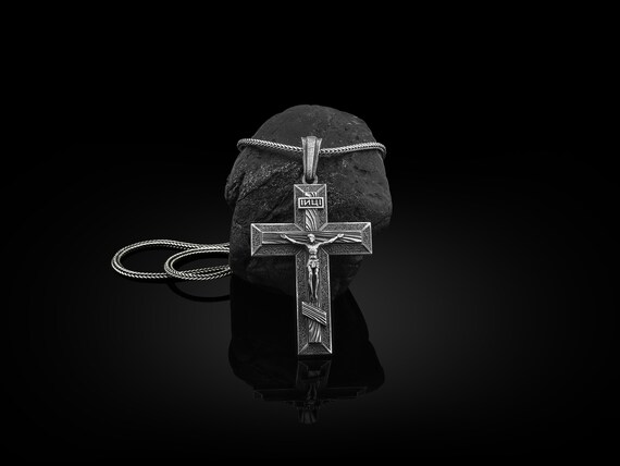 Inri Jesus Christ Crucifix Silver 