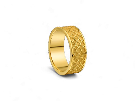 14K Yellow Gold Cubic Zirconia Men's Ring | eBay