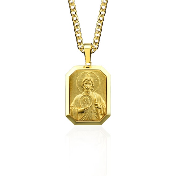 Solid gold mens best sale pendants
