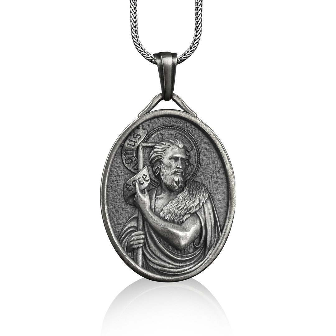 Saint John The Baptist Religious Medal - 3/4 Inch Size Of A - Want It All
