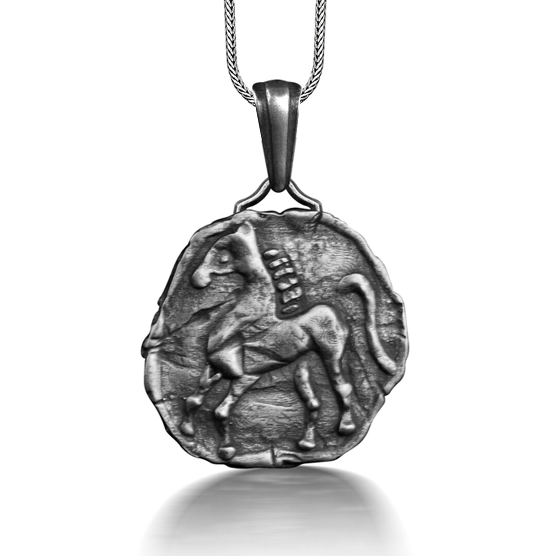 Tetradrachm Ancient Greek Coin Pendant, Ancient Rome Coin Necklace in ...