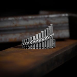 Sterlingzilveren panfluitring voor mannen, muziekinstrument cadeauring voor mannen of vrouwen, unieke handgemaakte panfluitring, goede zilveren cadeauring