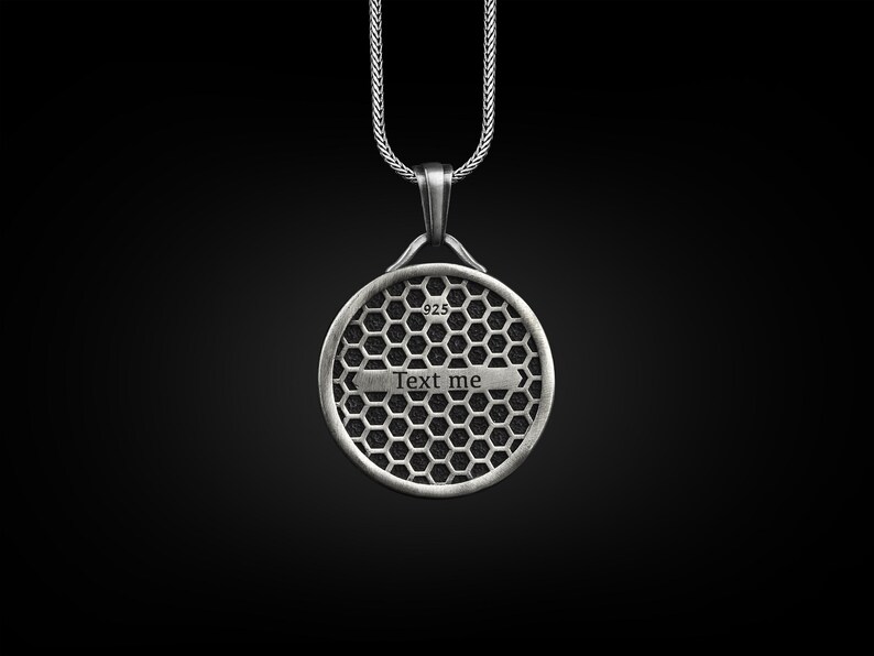 Silver Dragon Necklace for Men, Chinese Dragon Inspired Necklace