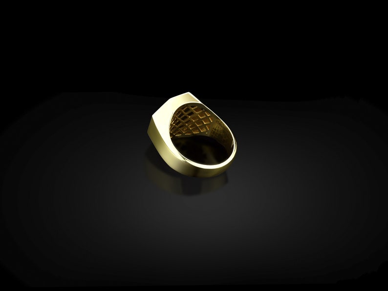 Men's Polished 925 Sterling Silver Aries Ram Head Zodiac Sign Ring - Handmade Band For March 21 - April 19 - View #9