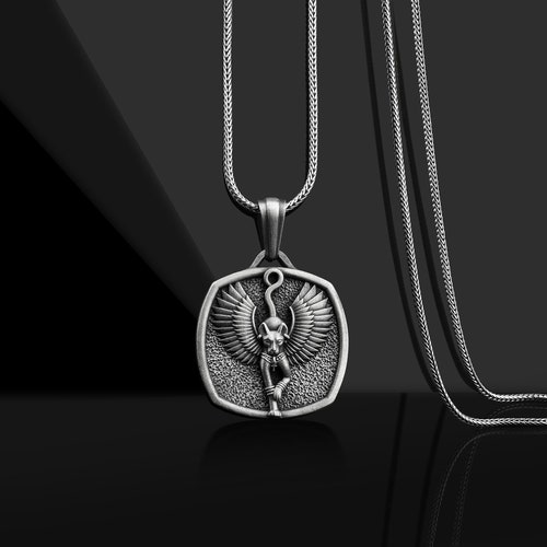 Egyptian Cat Goddess Necklace Bastet Bast Goddess Jewelry Etsy