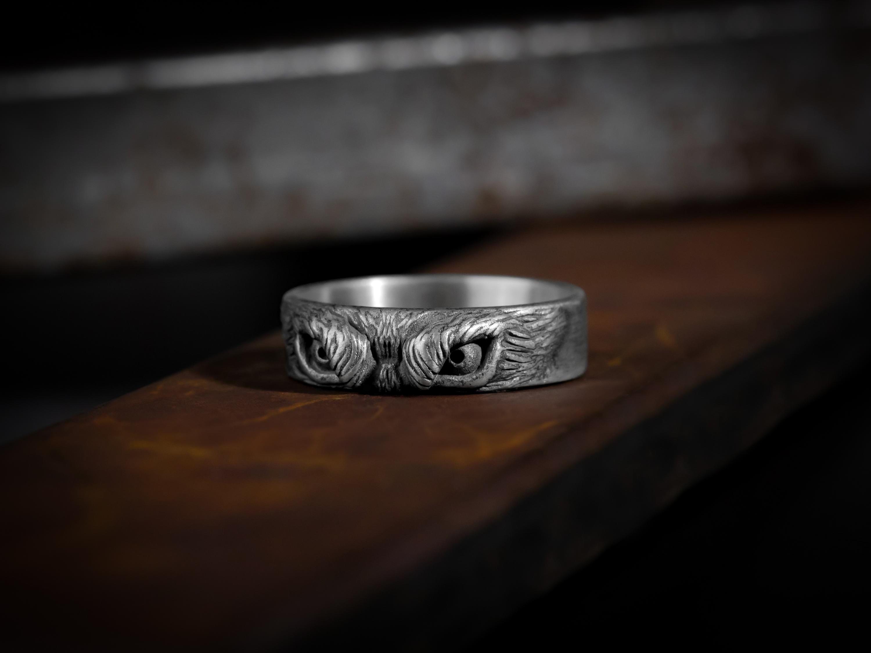 Anello di fidanzamento con diamante ovale Art Déco in argento 925 con