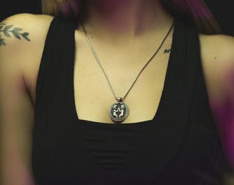 Gemini Handmade Sterling Silver Men Charm Necklace, Gemini Zodiac Sign Jewelry, Astrology Pendant, Gemini Birthday Gift, Horoscope Necklace