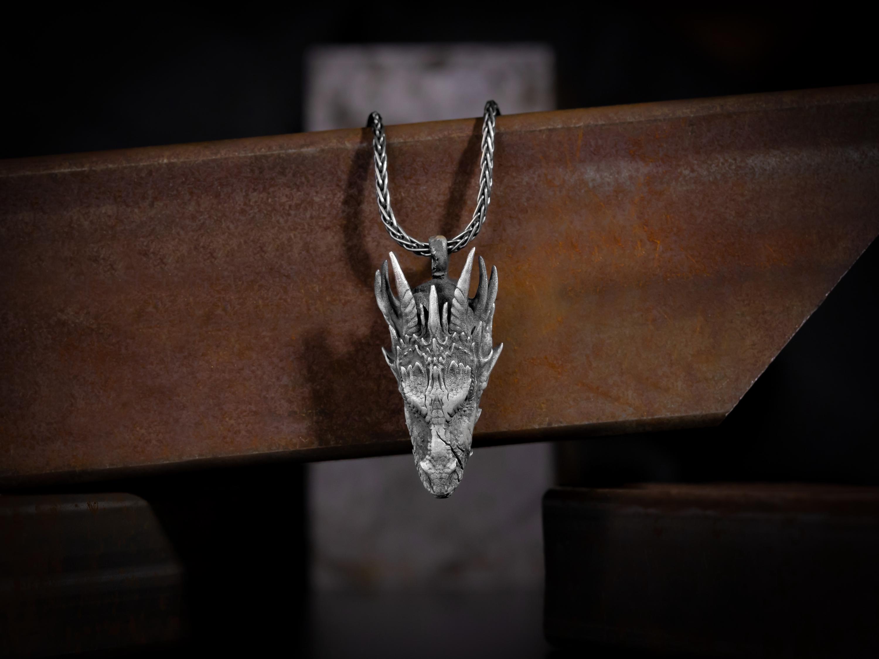 Joyería Masculina León Collar De Acero Inoxidable Con Colgante Cabeza De León - Estilo Punk, Longitud 22 Pulgadas, Para Hombre King Grayskull