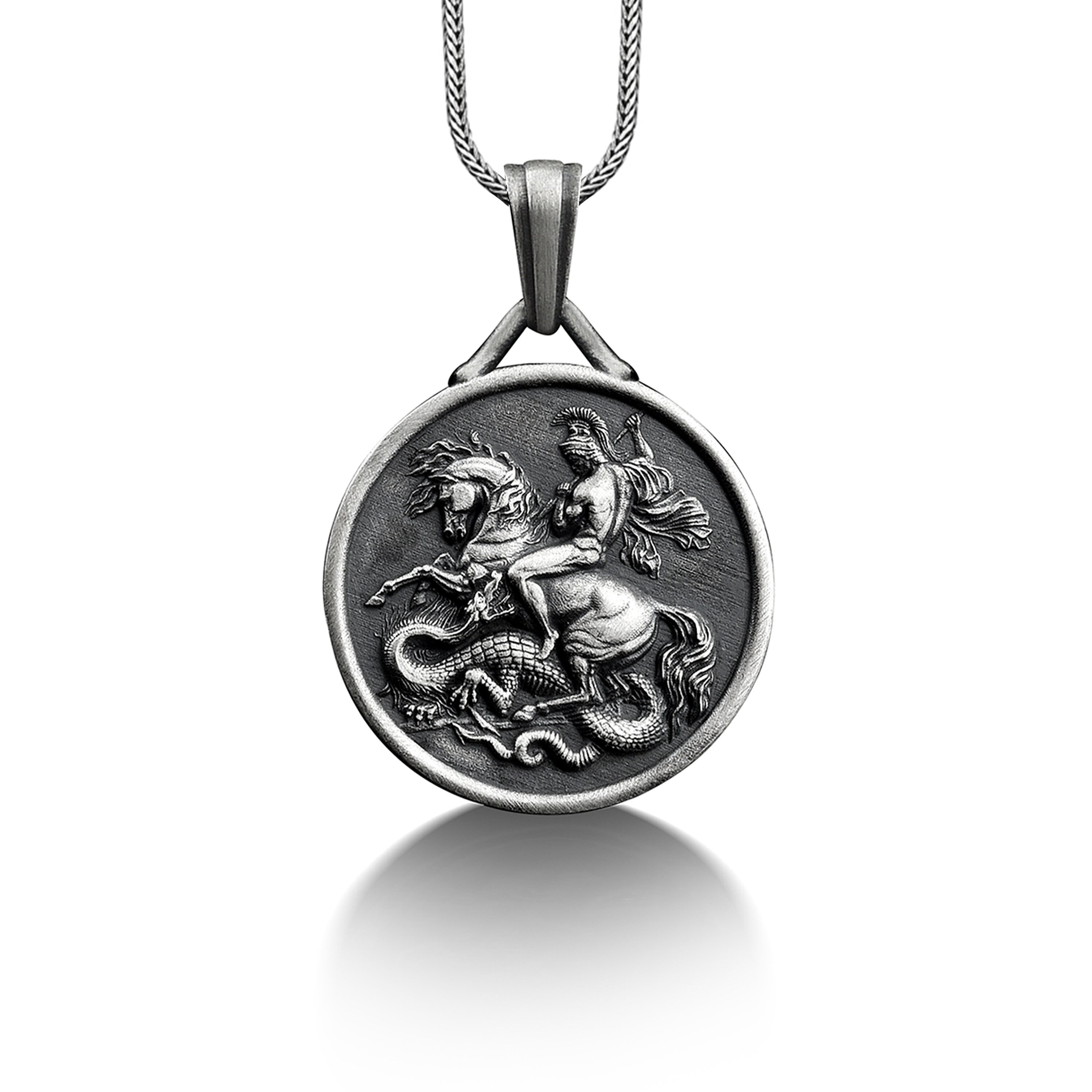 St george and shop the dragon pendant