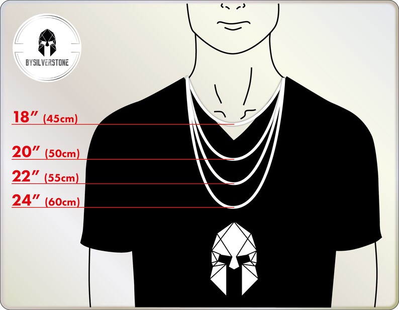 Solid Silver Men Chain Accessory Gift King Silver Chain Sterling Silver Chain Necklace Viking Silver Chain Necklace Unique Silver Chain