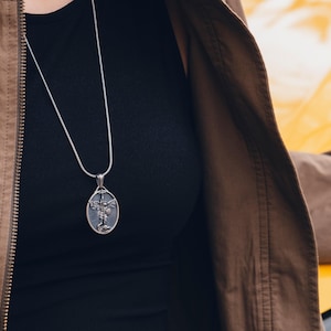 St. Michael The Archangel Pendant, Customizable Necklace, Catholic Gifts for Women, Necklace Silver Christian Men, Small Catholic Gift