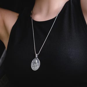 Spartan warrior men pendant necklace in sterling silver, Personalized greek mythology necklace for boyfriend, Gift for wife, Birthday gifts
