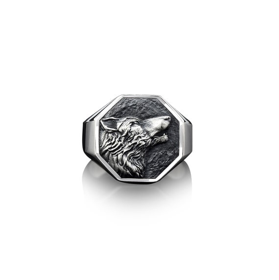Howling wolf ring clearance