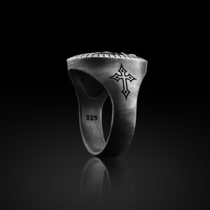 Christian John Paul Signet Ring for Men in Sterling Silver, Catholic ...