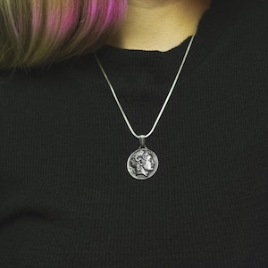 Alexander the Great Handmade Silver Necklace, Ancient Greece Silver Men Jewelry, Alexander the Great Sterling Silver Pendant, Ancient Greece