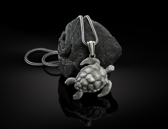 Sterling Silver Handmade Sea Turtle 