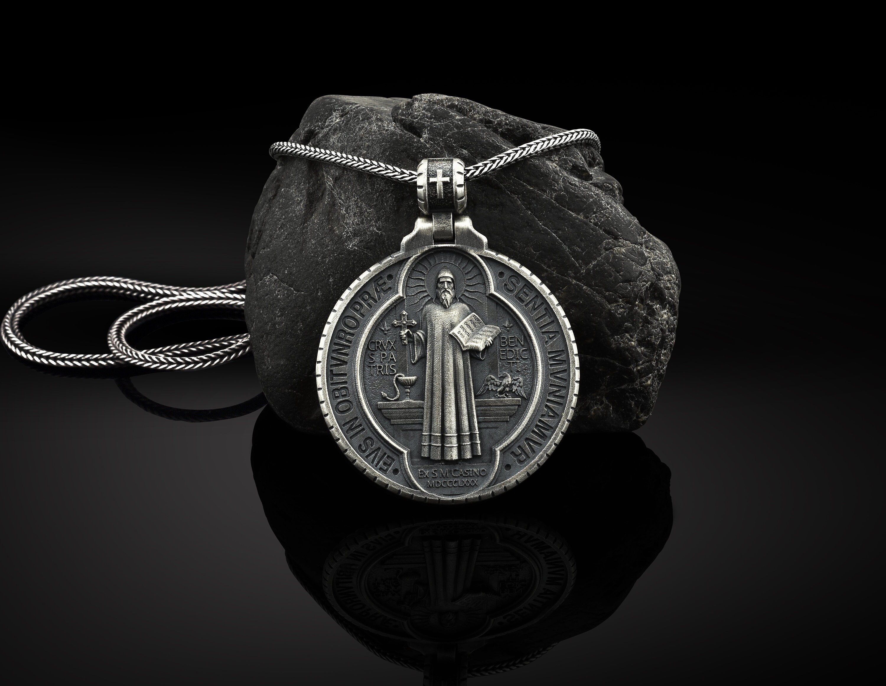 Saint Benedict Necklace Christian Saint 