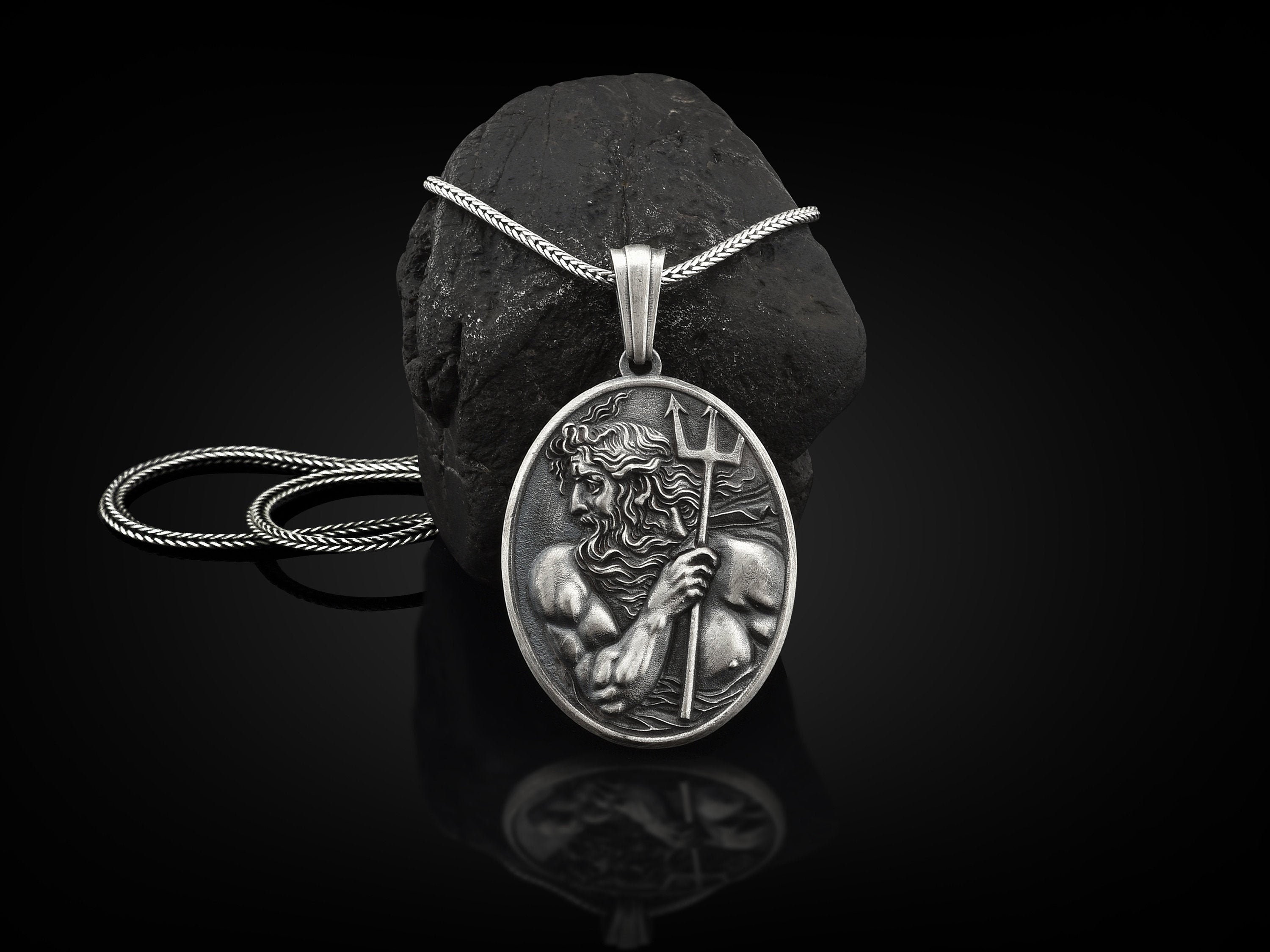 Sea Handmade Sterling Silver Men Charm 