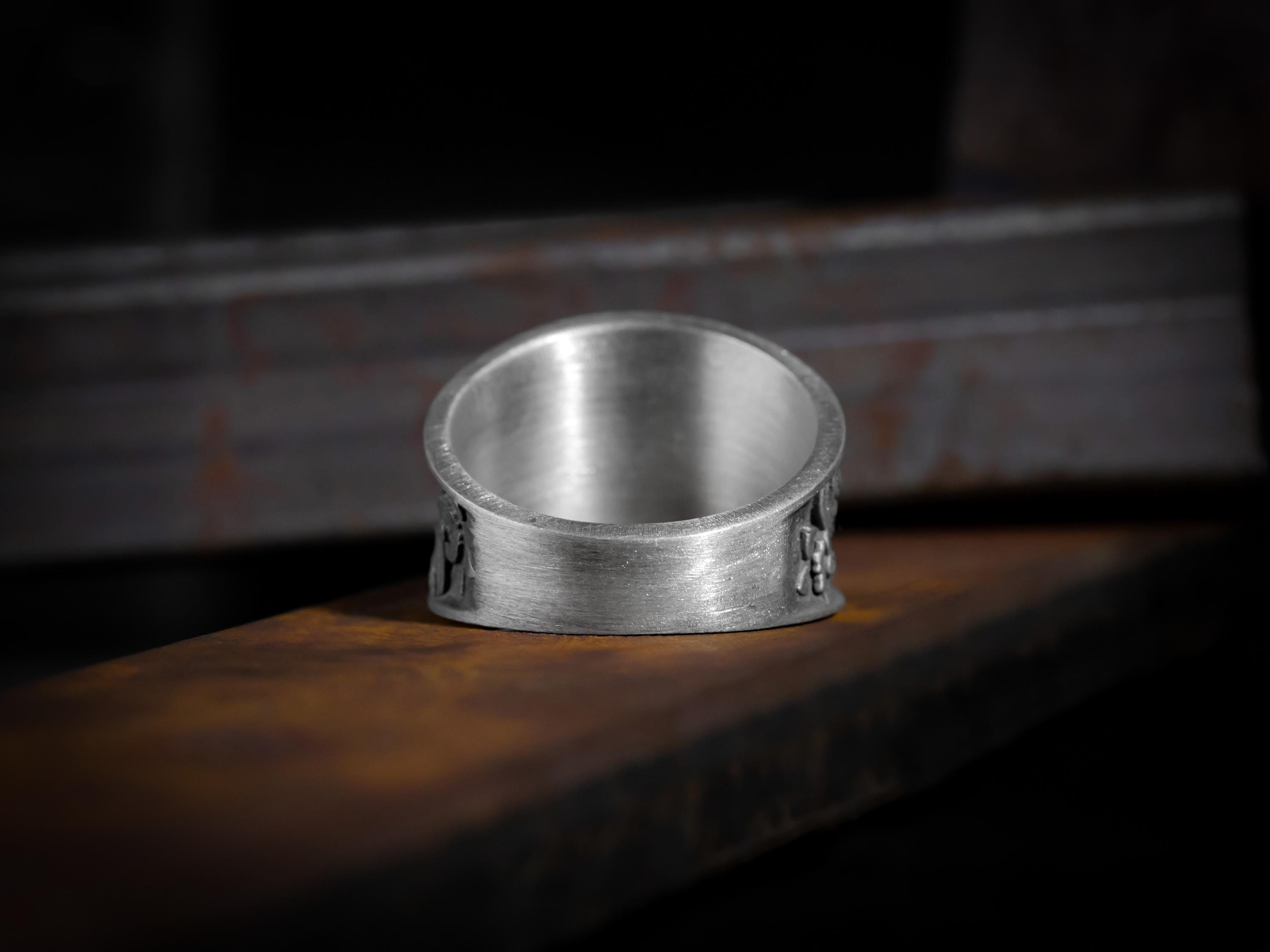 ★pandorum★ Acanthus ring 1 PR-004 Acanthus Flower Ring for Men in Sterling Silver for Baroque