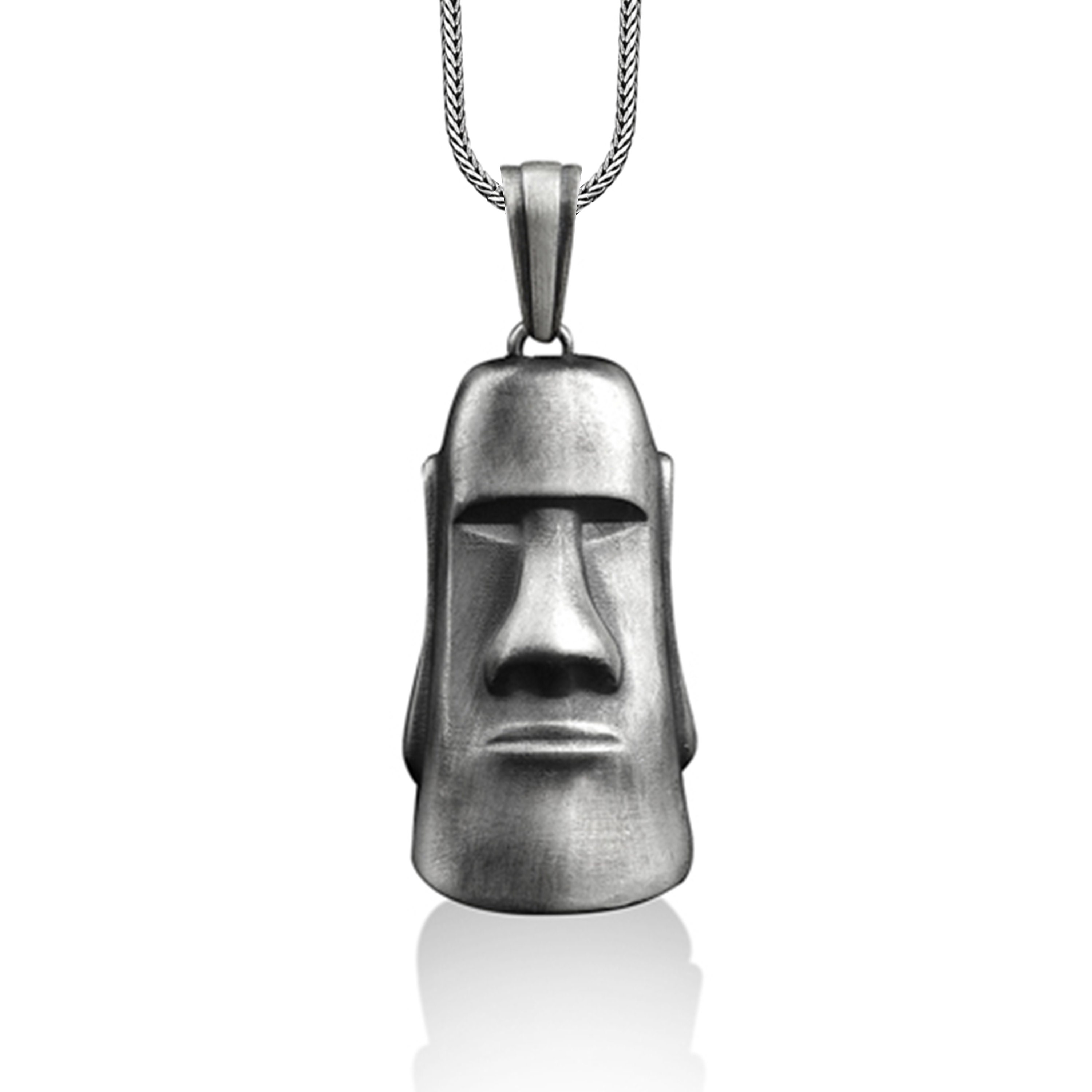 Moyai Emoji Moai Emoji Easter Island Black Sticker for Sale by