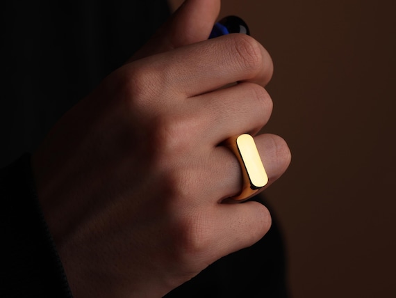 anello mignolo anello oro personalizzato uomo