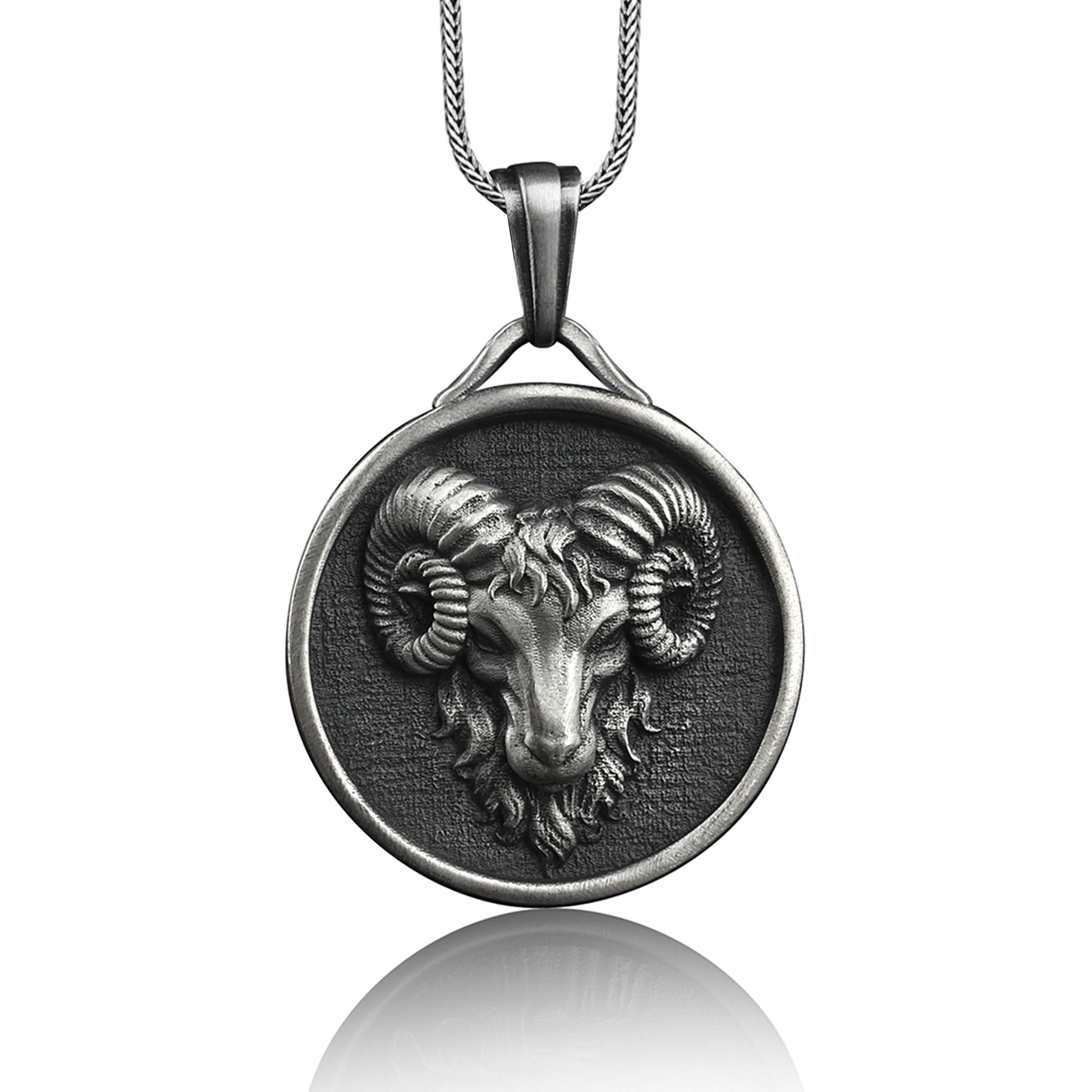 Aries on sale mens necklace