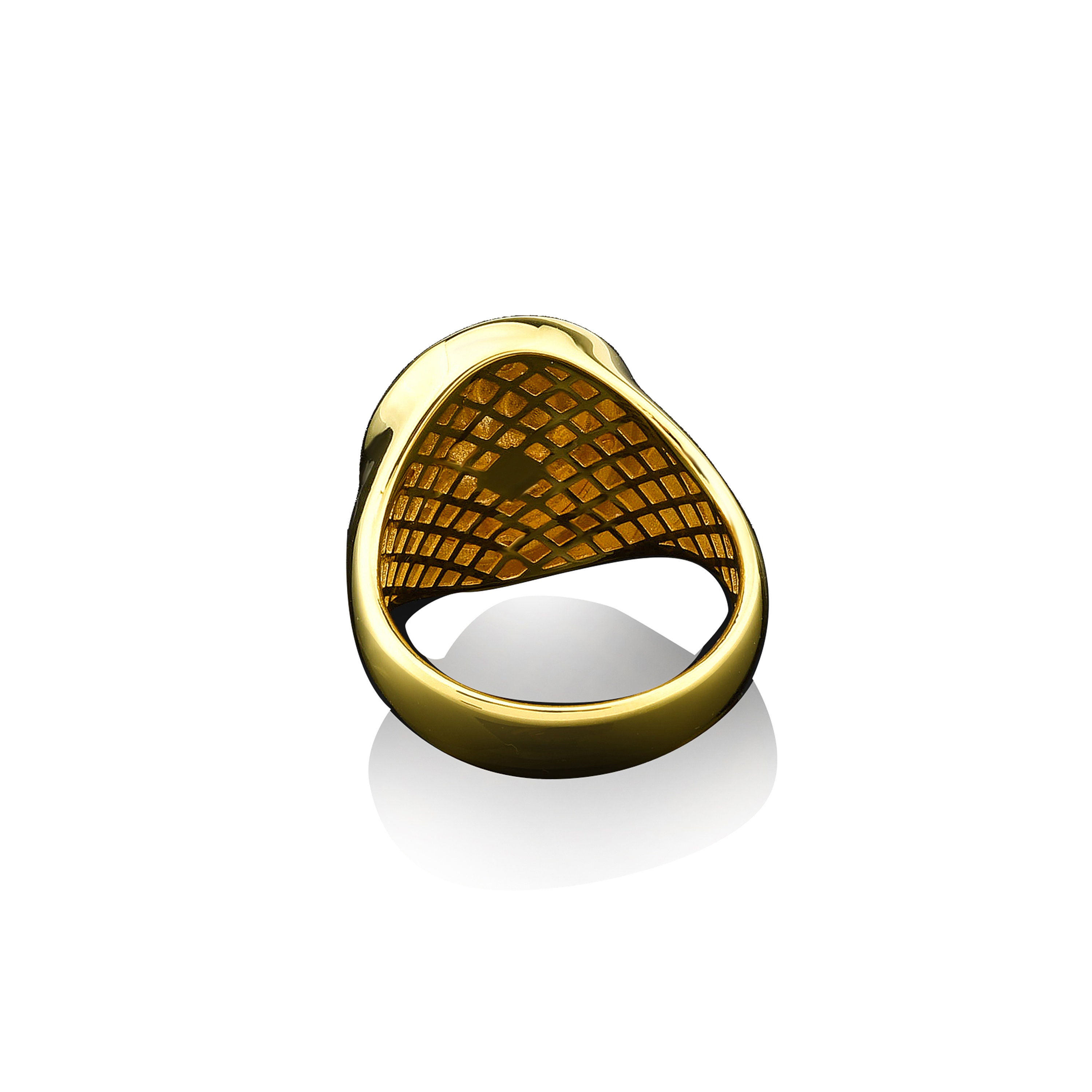 Mens 14k gold lion deals ring