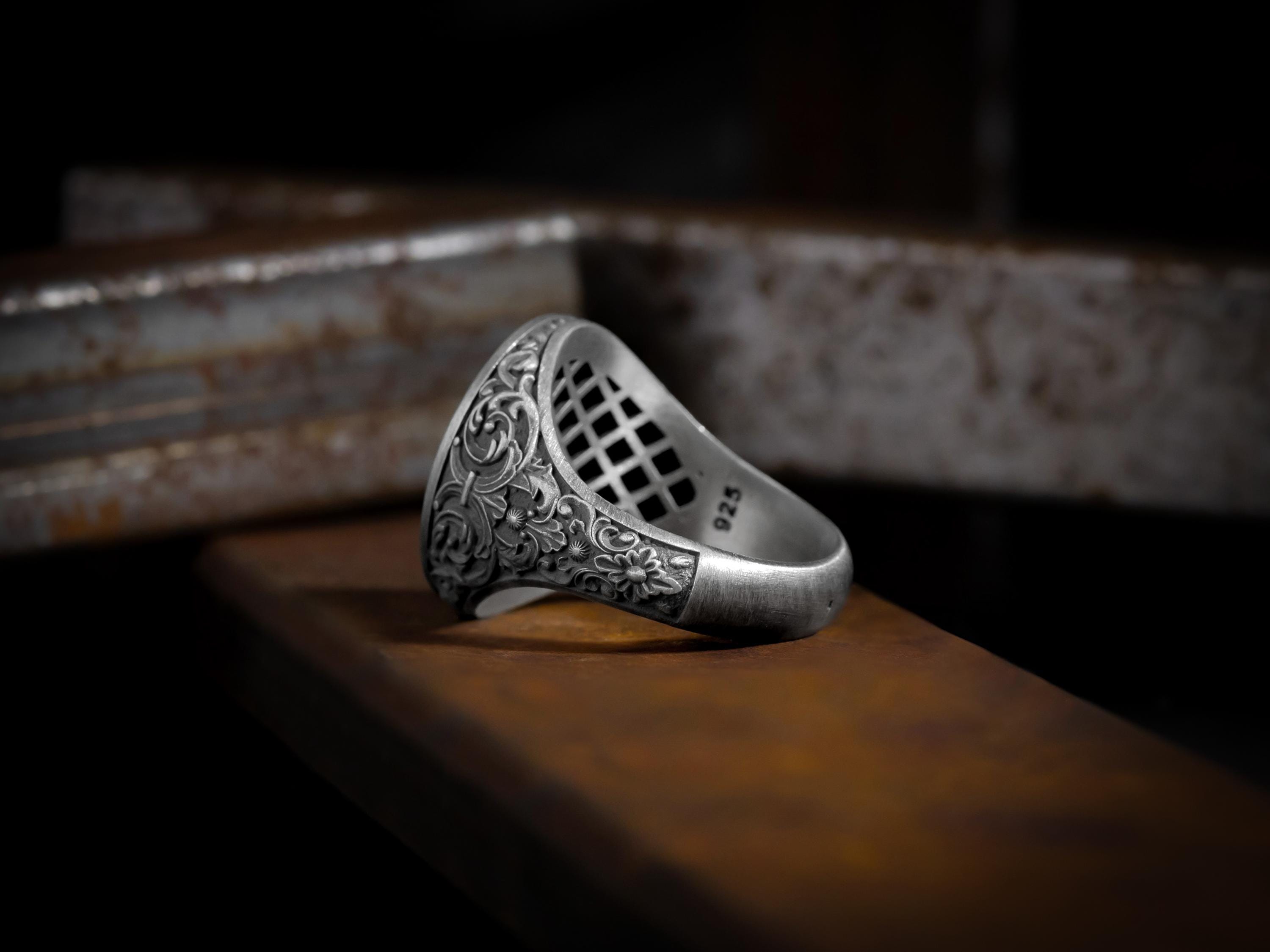 Anillos De San Cristóbal De Acero Inoxidable 316L Para Hombre