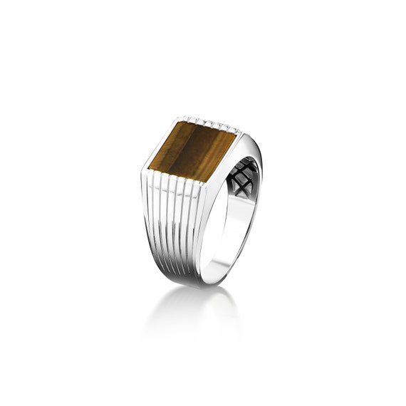 Bague homme plate hotsell
