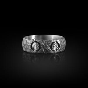 Greek Sculpture Inspired Sterling Silver Ring for Men, Ancient Greek Art Jewelry, Mythology Ring, History Lover Gift, Traditional Men Ring